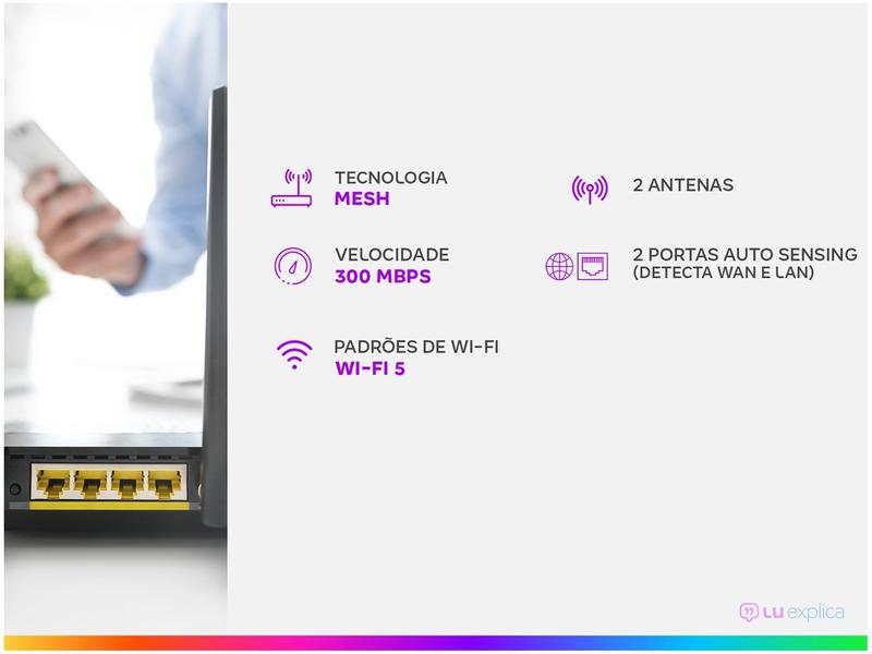 Roteador TP-Link Deco M4 AC1200 1200 Mbps 3 pcs - Roteador Wi-Fi